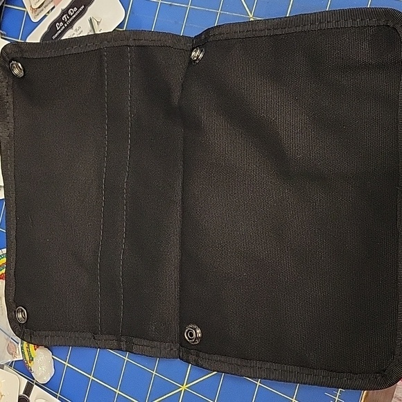 Camping Umbrella Black Arm Chair Holder Bag Snap on Set of 2 - Picture 3 of 5